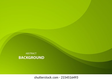 Abstract Geometric modern with Leaf wave Green color background for template, poster, flyer design. Vector illustration