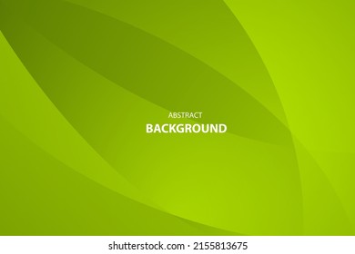 Abstract Geometric modern with Leaf wave Green color background for template, poster, flyer design. Vector illustration