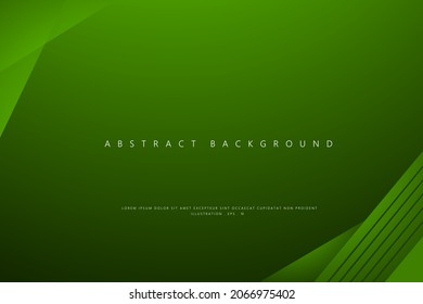 Abstract Geometric modern with line Green color background for template, poster, flyer design. Vector illustration