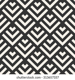 Abstract Geometric Modern Line Vector Seamless Pattern Monochrome Endless Texture Use For Wallpaper,web Page,background,decoration,design,paper,fabric