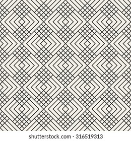abstract geometric modern line weave vector seamless pattern monochrome endless texture use for wallpaper, web page, background, decoration, design, paper, fabric