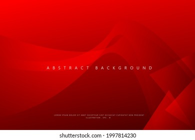 Abstract Geometric modern with Luxury Red metallic color background for template, poster, flyer design. Vector illustration