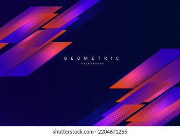 Abstract geometric modern multicolor gradient motion lines background design