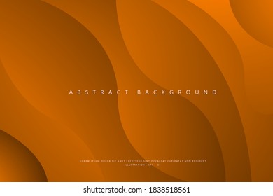 Abstract Geometric modern with Orange wave color background for template, poster, flyer design. Vector illustration