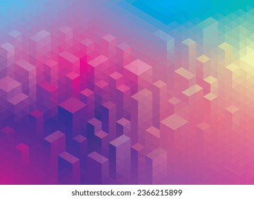 Abstract geometric modern pattern of urban architecture background.