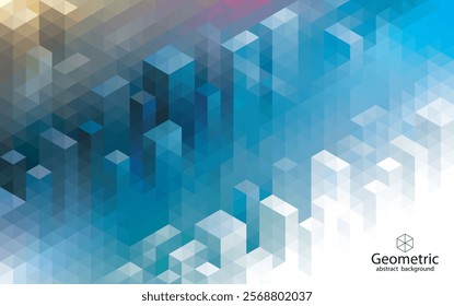 Abstract geometric modern pattern of urban architecture background.
