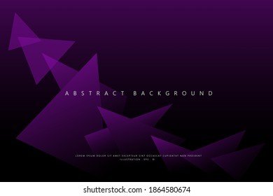 Abstract Geometric modern with Purple color background for template, poster, flyer design. Vector illustration