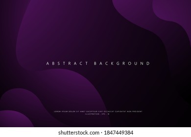 Abstract Geometric modern with Purple Wave color background for template, poster, flyer design. Vector illustration