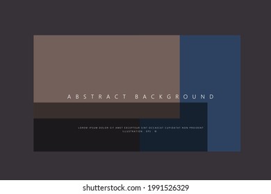 Abstract Geometric modern with Rectangle combination dark color background for template, poster, flyer design. Vector illustration