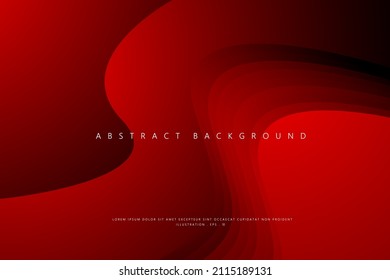 Abstract Geometric modern with Red color background for template, poster, flyer design. Vector illustration