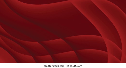 Abstract Geometric modern with Red color wave background for template. background for posters, placards, brochures, banners, headers, covers
