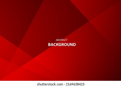 Abstract Geometric modern with Red overlapping color background for template, poster, flyer design. Vector illustration