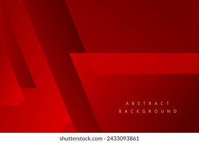 Abstract Geometric modern with Red shape color background for template, poster, flyer design. Vector illustration