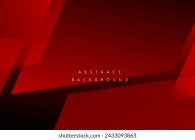 Abstract Geometric modern with Red shape color background for template, poster, flyer design. Vector illustration
