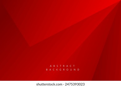 Abstractas geométrico moderno con fondo de color de forma roja para la Plantilla, póster, diseño de volante. Ilustración vectorial	