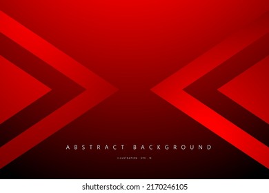 Abstract Geometric modern with Red triangle color background for template, poster, flyer design. Vector illustration