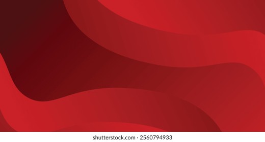 Abstract Geometric modern with Red wave color . Used to decorate advertisements simple art