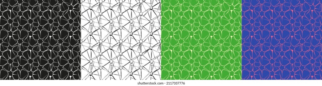 abstract geometric modern seamless pattern