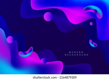 Abstract geometric modern stylish fluid design smooth decorative background