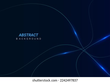 Abstract geometric modern stylish glow moving lines background design