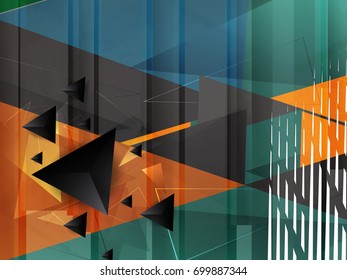 Abstract  geometric modern technology futuristic background, Business Concept, vector illustration