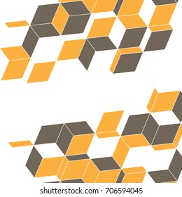 Abstract  geometric modern for text message with layer Yellow and gray  background, Business Concept, vector illustration