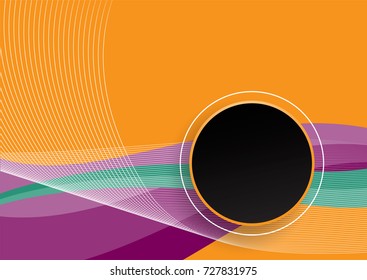Abstract geometric modern for text message with Yellow on background, Business Concept, vector illustration