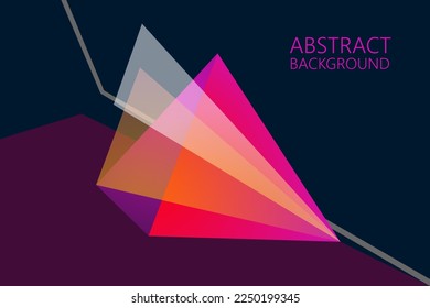 Abstract Geometric modern with Triangle combination color background for template, poster, flyer design. Vector illustration