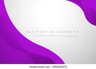 Resumen Geométrico moderno con fondo de color violeta y blanco para diseño de plantilla, afiche y volante. Ilustración del vector