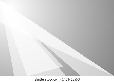 Abstract Geometric modern white and gray color background for template design. Vector illustration