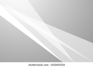 Abstract Geometric modern white and gray color background for template design. Vector illustration