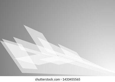 Abstract Geometric modern white and gray color background for template design. Vector illustration