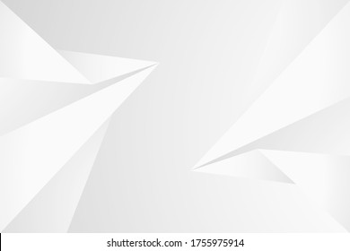Abstract Geometric modern white and gray color background for template design. Vector illustration