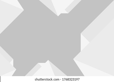 Abstract Geometric modern white and gray color background for template design. Vector illustration