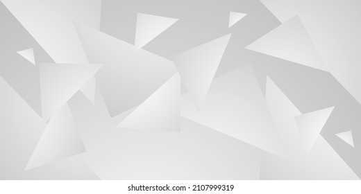 Abstract Geometric modern white and gray color background for template design. Vector illustration