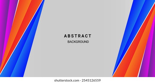 Resumo Geométrico moderno branco e cinza fundo de cor . Design de tendência moderno e criativo na ilustração vetorial