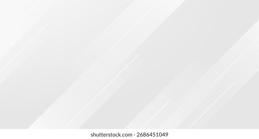 Abstract Geometric modern white and gray color . Modern and Creative Trend design in vector illustration
