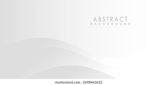 Abstract Geometric modern white and gray color background for template design. Vector