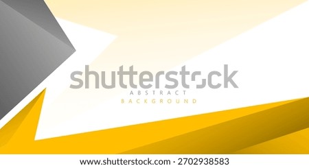 Abstract Geometric modern with Yellow and gray shape color background. texture white pattern. for template, poster, flyer design. Vector illustration	