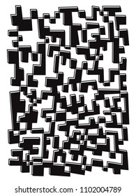 Abstract geometric monochrome background