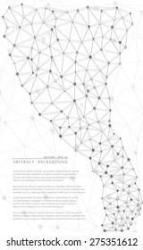 Abstract geometric monochrome background.