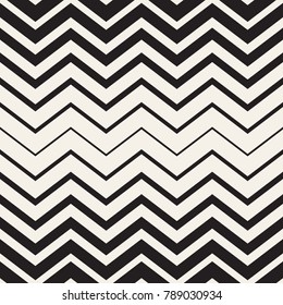 Abstract geometric monochrome background. Vector seamless zigzag pattern. Chevron transition texture.