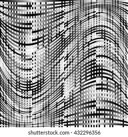 Abstract geometric monochrome graphics with intersecting lines