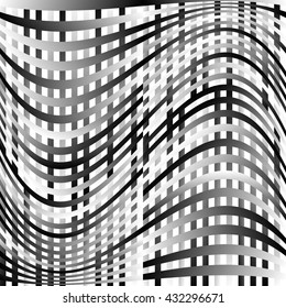 Abstract geometric monochrome graphics with intersecting lines