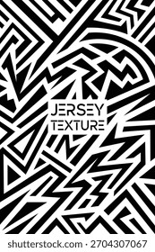 Abstrakte geometrische monochrome Jersey Textur, Polynesianische Tribal Art Muster, Jersey Textur Vektor, Stoff, Fliesen, Textur.