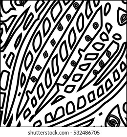 Abstract geometric monochrome new pattern for design work in grey, black and white colors.