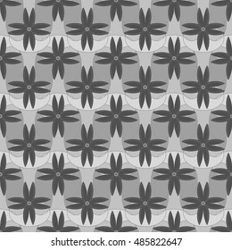 Abstract geometric monochrome new seamless pattern for design work.