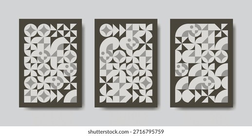 Diseño de patrón monocromático geométrico Abstractas perfecto para cubiertas modernas, carteles, fondos y efectos visuales de marca mínimos