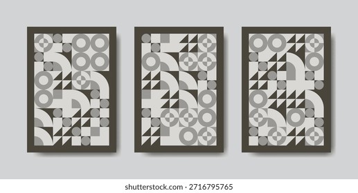 Diseño de patrón monocromático geométrico Abstractas perfecto para cubiertas modernas, carteles, fondos y efectos visuales de marca mínimos