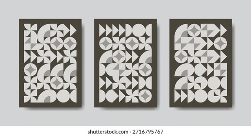Diseño de patrón monocromático geométrico Abstractas perfecto para cubiertas modernas, carteles, fondos y efectos visuales de marca mínimos